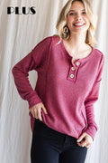 7th Ray Waffle Knit Top